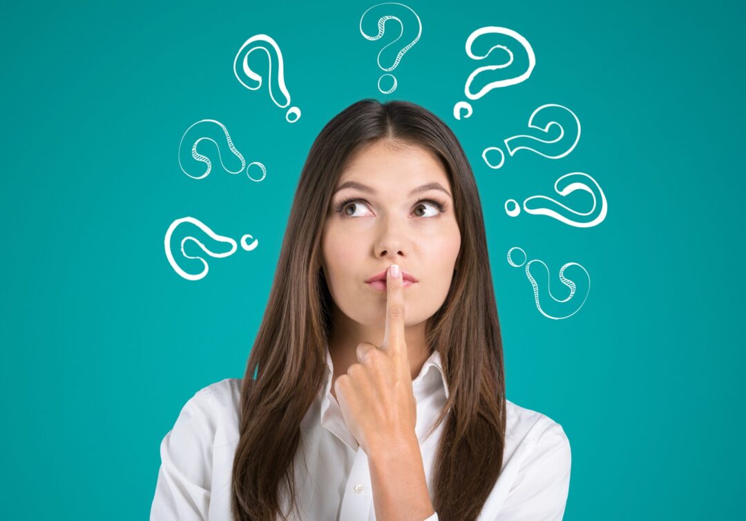 "Häufig gestellte Fragen (FAQ) mit einem Fragezeichen."